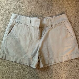 LOFT Tan Shorts Classic Cotton Blend